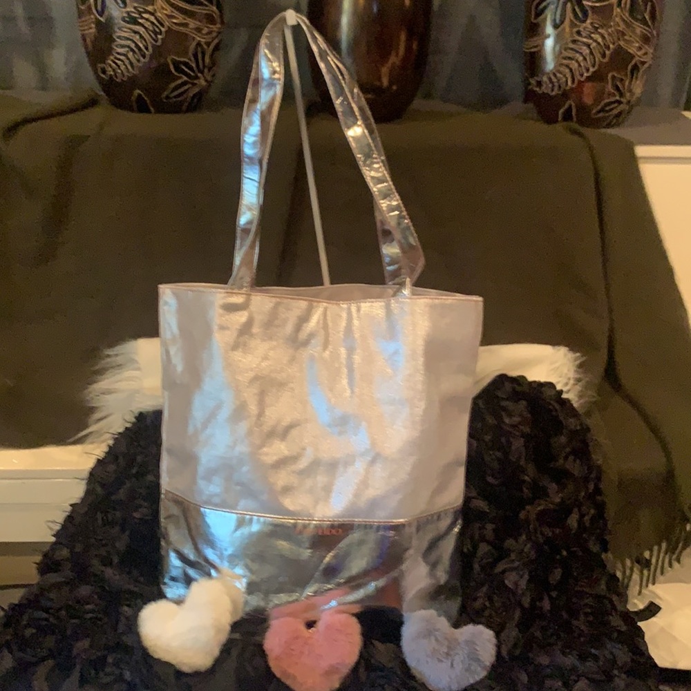 SHISEIDO SILVER TOTE